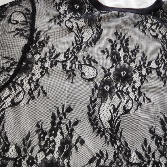 Zara Long Lace Tee Size S - Picture 3 of 8